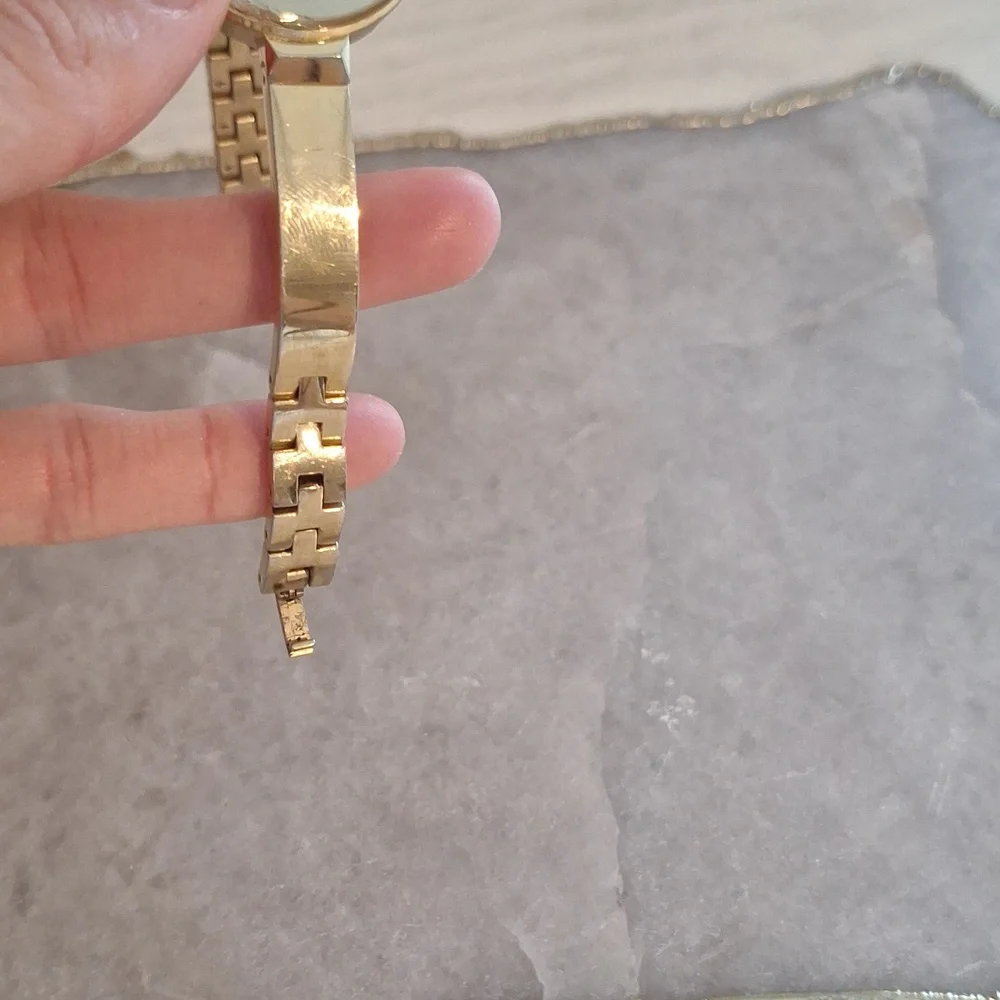 Movado Gold and Pink Women's Watch - Picture 5 of 7